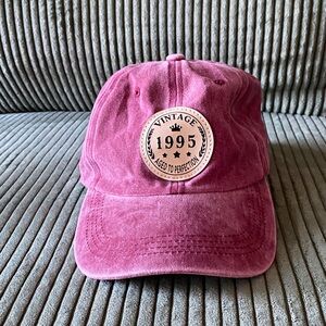 Vintage 1995 Washed Rose Baseball Cap